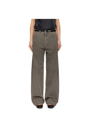 6397 Gray Darted Jeans