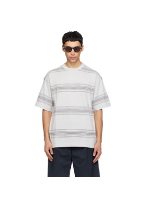 nanamica Gray Stripe T-shirt