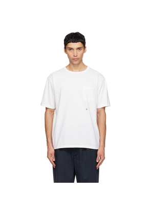 nanamica White COOLMAX Jersey Pocket T-shirt