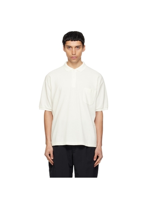 nanamica Off-White Short Sleeve Polo