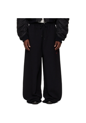 LU'U DAN SSENSE Exclusive Black Raw-Cut Bontan Lounge Pants