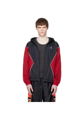 Nike Jordan Black & Red Jordan Brooklyn Jacket