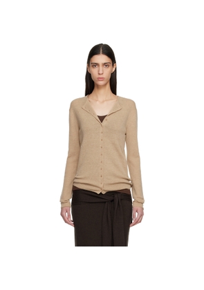 LE17SEPTEMBRE Tan Anne Knit Cardigan