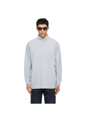 nanamica Gray Button Down Wind Shirt