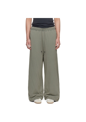 LU'U DAN Gray Wadded Bontans Sweatpants