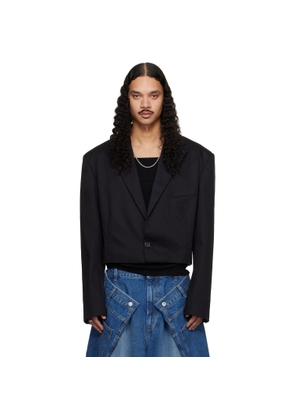 LU'U DAN Black Slashed Blazer