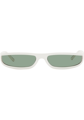 Rick Owens White Temple Fog Sunglasses