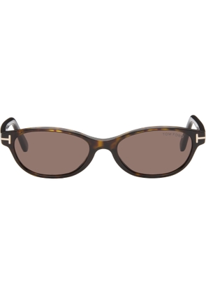 TOM FORD Brown Chloe Sunglasses