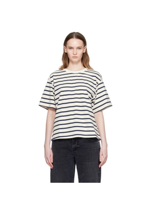 Citizens of Humanity Off-White & Navy Goldie T-shirt