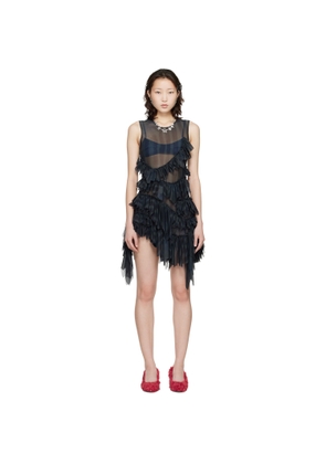 Collina Strada Black Nettle Minidress