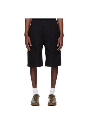 nanamica Black Ripstop Cargo Shorts