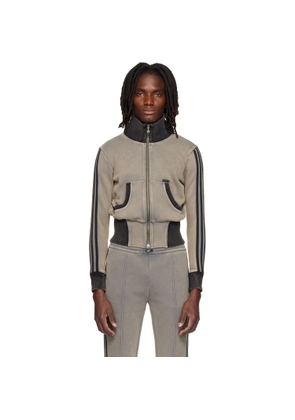 AVAVAV Gray adidas Originals Edition Cropped Track Jacket