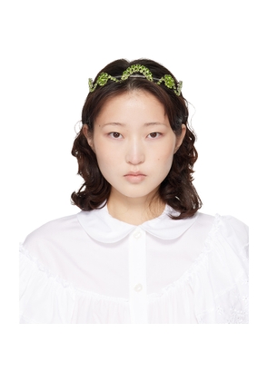 Simone Rocha Silver Scalloped Sepal Headband