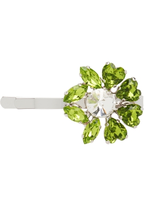Simone Rocha Silver Mini Heartbloom Hair Clip