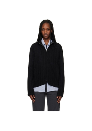 POST ARCHIVE FACTION (PAF) Black Zip Track Jacket