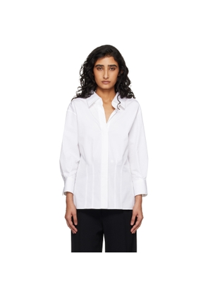 Givenchy White Slashed Poplin Shirt