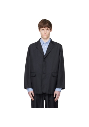 nanamica Navy Polyester Twill Club Blazer