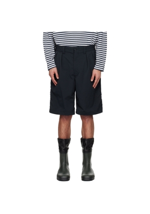 nanamica Navy OOAL ALPHADRY Double Pleat Shorts