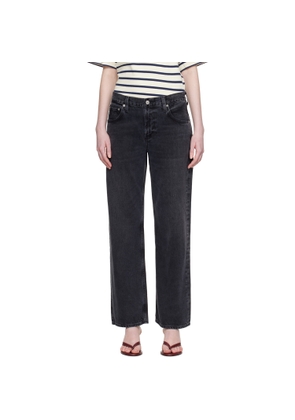 Citizens of Humanity Black Lindz Easy Straight Jeans