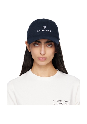 ANINE BING Navy Jeremy Baseball Cap