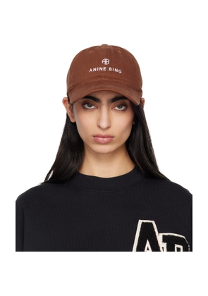 ANINE BING Brown Jeremy Baseball Cap