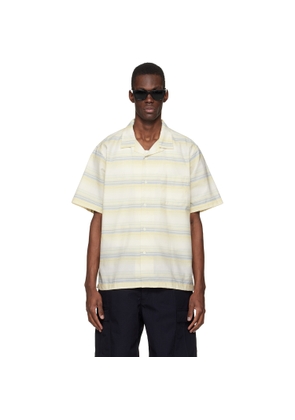 nanamica Yellow Open Collar Pique S/S Shirt