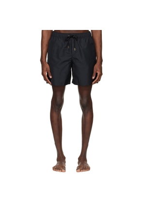 Versace Black Embroidered Swim Shorts