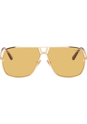 TOM FORD Gold Stavros Sunglasses