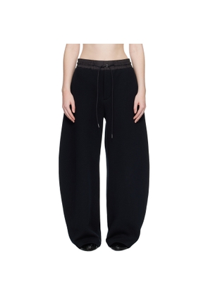 sacai Black Sponge Sweatpants