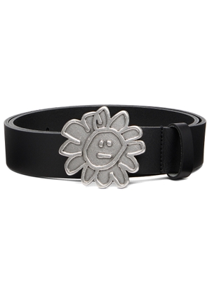 Sunflower Black Flower Buckle Belt