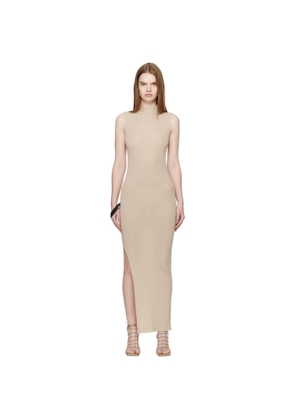 Rick Owens Beige Temple SL Turtle Midi Dress