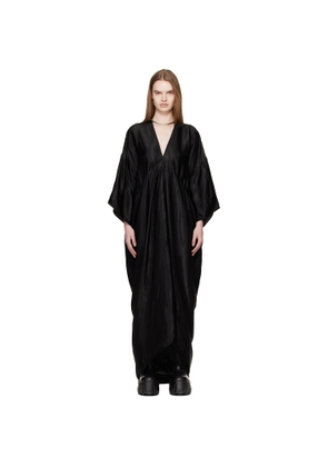 Rick Owens Black Temple Tommykite Maxi Dress