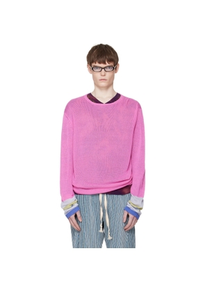Edward Cuming Pink Limp Wrist Sweater