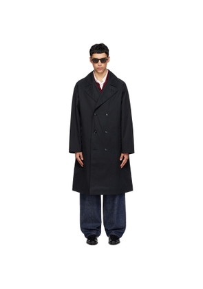 nanamica Black 2L Cotton GORE-TEX Double Breasted Coat