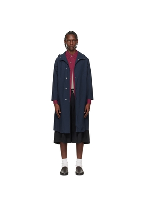 nanamica Navy 2L Nylon GORE-TEX Hooded Coat