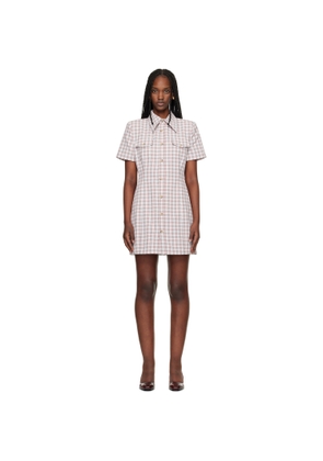 WILLY CHAVARRIA Red & White Chavela Minidress