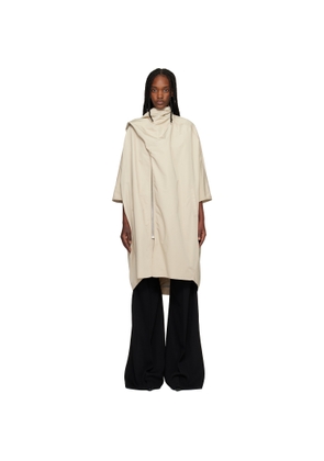 Rick Owens Off-White Temple Sail Biker Coat