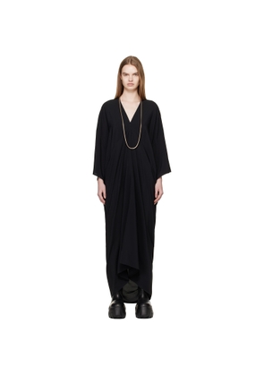 Rick Owens Black Temple Tommykite Maxi Dress