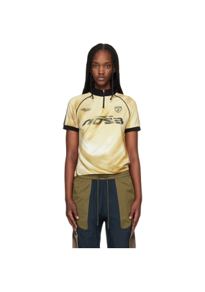 Andersson Bell Gold Printed Football Zip-Up T-shirt