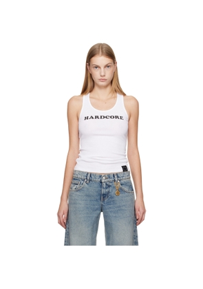 Stella McCartney White 'Hardcore Slogan' Tank Top