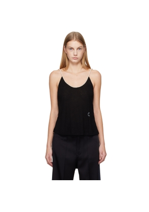 Stella McCartney Black Pearl Embroidery Top
