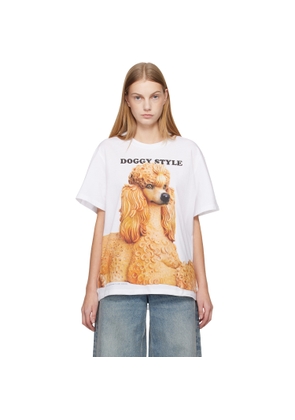 Stella McCartney White Jeff Koons Edition 'Doggy Style' T-shirt