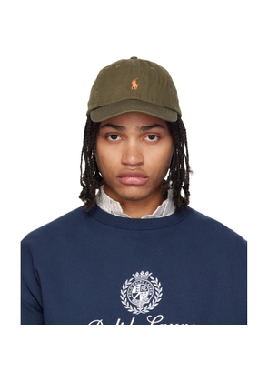 Polo Ralph Lauren Khaki 'The Iconic' Cotton Chino Ball Cap