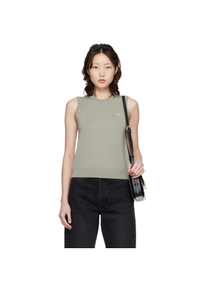 Maison Kitsuné Beige Baby Fox Fine Merino Sweater Vest