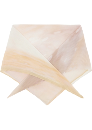 PLEATS PLEASE ISSEY MIYAKE Taupe & Orange Sea Bubble Scarf