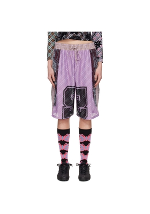 Chopova Lowena Purple Basketball Shorts