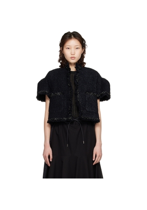 sacai Black Tweed Jacket