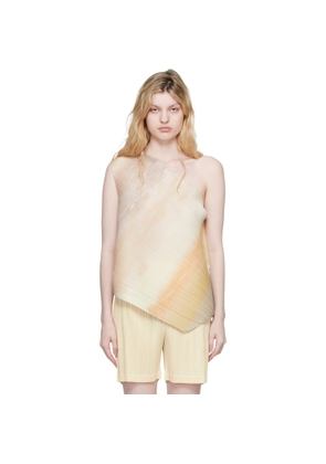 PLEATS PLEASE ISSEY MIYAKE Beige Sea Bubble Top