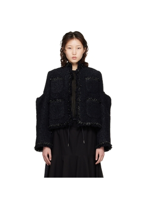 sacai Black Tweed Jacket
