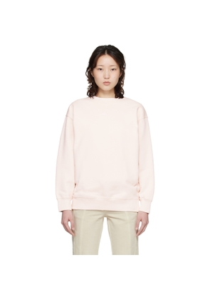 Maison Kitsuné Pink Baby Fox Oversize Sweatshirt